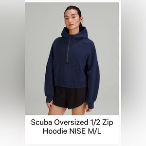 Lululemon 1/2 Zip Scuba Hoodie M/L